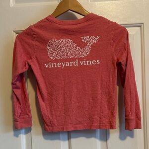 Vineyard Vines Kids Coral Long Sleeve Tee
